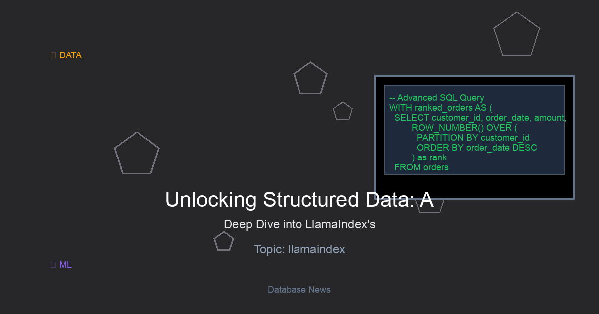 Unlocking Structured Data: A Deep Dive into LlamaIndex’s SQL Capabilities for Advanced RAG