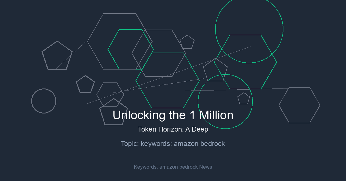 Unlocking the 1 Million Token Horizon: A Deep Dive into Large Context Windows on Amazon Bedrock