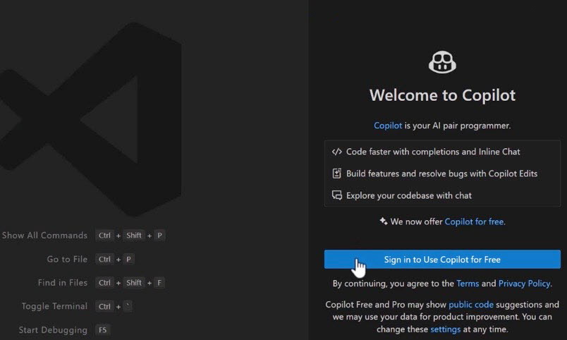 GitHub Copilot VS Code integration - Announcing a free GitHub Copilot for VS Code