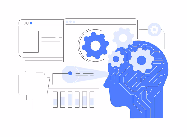 Interactive AI data visualization - Interactive data visualization by ai abstract concept vector ...