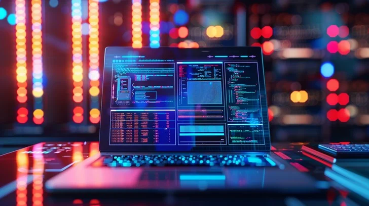 futuristic computer code on screen - Free Futuristic Coding Setup Photo - Technology, Future, Data ...