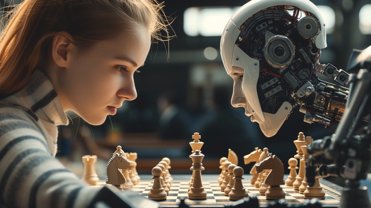 human vs robot chess - Free Human vs. Robot Image - Chess, Robot, Girl | Download at ...