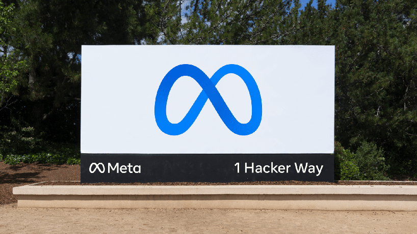 Meta logo signage - facebook's rebrand as 'meta' reveals new logo, and the internet reacts