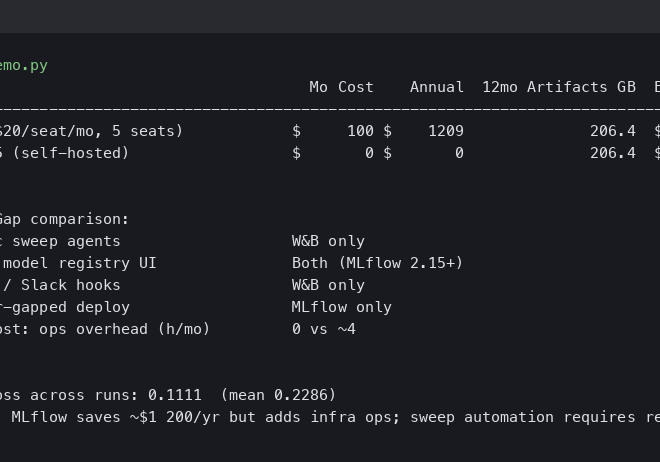 Migrating from W&B to MLflow 2.15: Savings, Gaps, and Hidden Costs