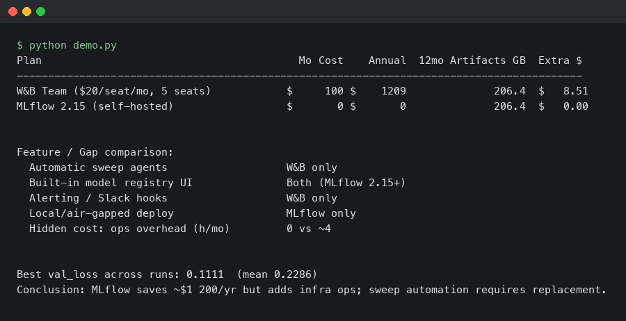 Migrating from W&B to MLflow 2.15: Savings, Gaps, and Hidden Costs