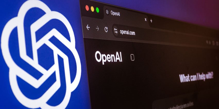 OpenAI logo on screen - OpenAI's Latest Moves Put Many Voice AI Startups on Notice - CX Today