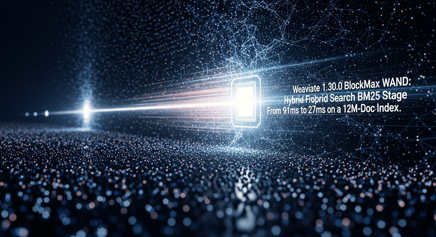 Weaviate 1.30.0 BlockMax WAND: Hybrid Search BM25 Stage Dropped